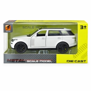 Masinuta SUV metalica alba die cast, model scara, usi functionale, 15.5x7 cm - Img 2