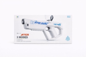 Pistol electric cu apa alb cu rezervor 600ml, 3 moduri jet, 8-10m