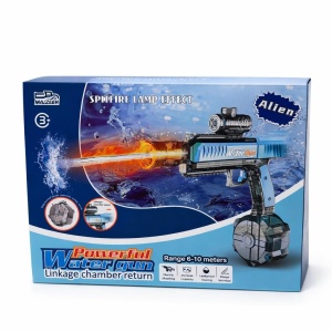 Pistol electric cu apa gri pentru copii cu lumini si rezervor reincarcabil - Img 2