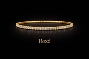 Set 12 bratari ROXE aurii elastice cu pietre albe stralucitoare elegante - Img 2