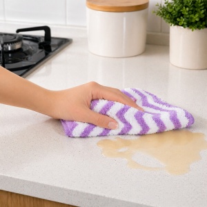 Set 5 prosoape bucătărie microfibră 30x70 cm – lavete pufoase, diverse culori - Img 3