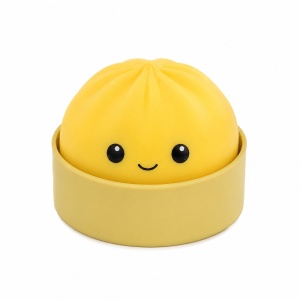 Squishy Mini Dumpling Antistres pentru Copii – Jucărie Moale și Elastică Tip Dumpling