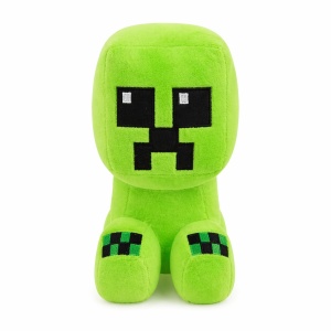 Jucărie de pluș pixelată verde 22 cm – personaj cubic stil joc video, moale și simpatic - Img 2