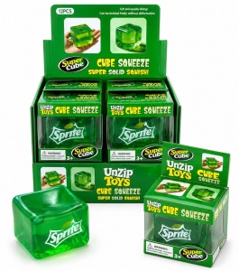 Jucărie Squishy Cub Verde Transparent – Cub Anti-Stres Moale și Elastic pentru Copii și Adulți - Img 2