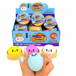 Jucărie Squishy Dumpling din Spumă 8,5 cm – Antistres Moale, Kawaii - Img 2