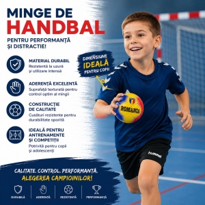 Minge de Handbal Nr.2 – Minge pentru Copii, Ușoară și Rezistentă - Img 2