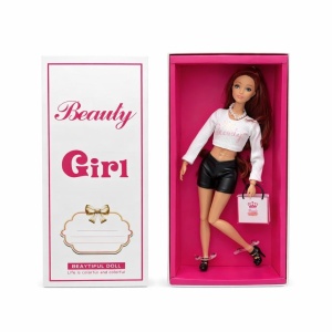 Papusa fashion cu accesorii, tinuta moderna sport, geanta inclusa, 33x14x5.5 cm - Img 2