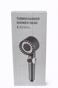 Para dus turbo cu filtru si presiune mare, cap de dus economic cu buton oprire apa - Img 3