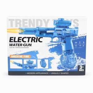 Pistol cu apa electric albastru, jet continuu, rezervor mare, jucarie exterior - Img 3
