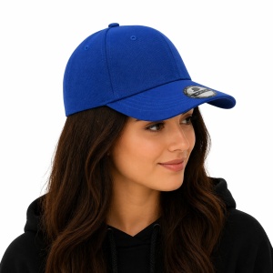 Sapca albastra reglabila unisex, stil casual simplu - Img 2