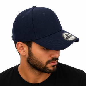 Sapca bleumarin reglabila unisex, stil casual simplu - Img 3