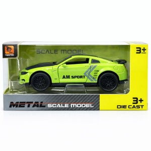 Macheta masina sport verde metal die cast, usi functionale, 15.5 x 7 cm - Img 2