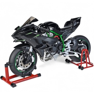Macheta motocicleta sport 1:6 cu efecte lumini sunet si roata rotativa - Img 3