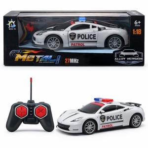 Masinuta politie cu telecomanda, lumini si sunete, control complet, 29 cm - Img 2