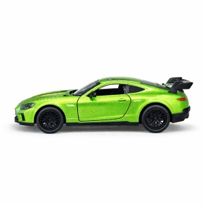 Masinuta sport verde metalizat 15,5x7 cm model realist cu usi functionale - Img 2