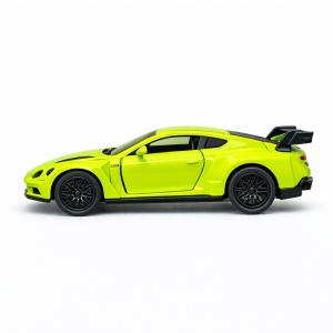 Masinuta sport verde neon 15,5x7 cm model realist cu usi functionale si eleron - Img 2