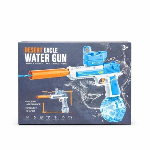 Pistol cu apa electric si manual Desert Eagle albastru cu rezervor mare - Img 2