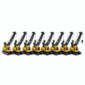 Set 10 vehicule inginerie cu macara, 14 cm - Img 2