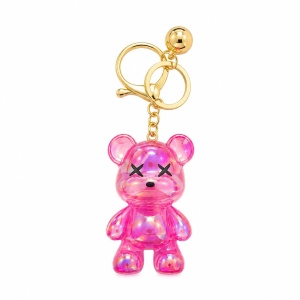 Set 12 Brelocuri Ursuleț 5,5 cm – Mix Culori Holografice, Accesorii pentru Chei, Ghiozdan și Geantă - Img 2