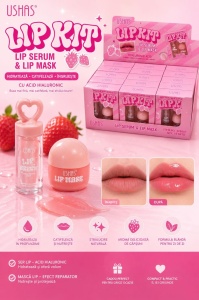 Set 12 Kituri Îngrijire Buze USHAS Lip Kit – Ser cu Acid Hialuronic și Mască de Buze Hidratantă - Img 2