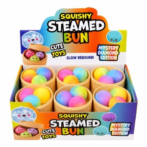 Set de 3 Squishy Galuscute Antistres Slow Rising 5cm, Culori Pastel Aleatorii - Img 1