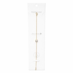 Bratara aurie Roxe reglabila cu cristal central elegant 20cm