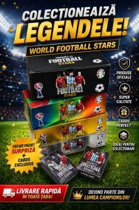 Carti cu World Football Stars, modele surpriza pentru copii si colectionari - Img 2