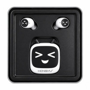 Căști Wireless Bluetooth T18 Albe – Earbuds BT 5.3 cu Sunet HD și Touch Control - Img 2