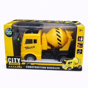 Camion de construcții cu lumini și telecomandă din plastic City Builders - Img 2