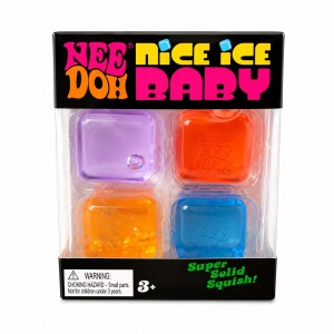 Jucarie antistres cub transparent, 4 bucati, textura moale, culori mixte, super squish 3+ - Img 2