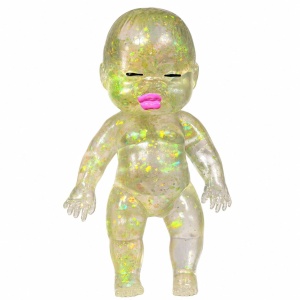 Jucărie Antistres Squishy Bebeluș cu Sclipici 13cm – Figurina Elastică și Moale pentru Relaxare - Img 2