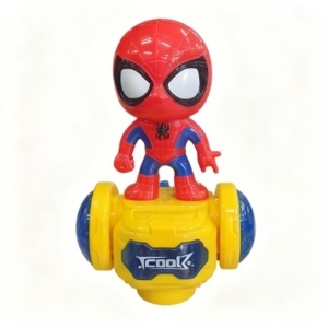 Jucarie interactiva balans cu lumini, sunete si abur, model supererou, multicolor - Img 2