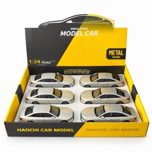 Masinuta metalica sedan cu lumini si sunete, usi si capota functionale, 21 cm - Img 2