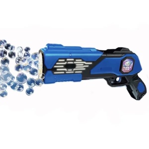Pistol automat de facut baloane de sapun Bubble Gun Galaxy cu lumini LED, albastru - Img 2
