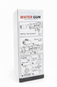 Pistol cu apa electric albastru, jet continuu, rezervor mare, jucarie exterior - Img 4