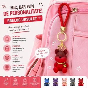 Set 12 Brelocuri Cățeluș 6 cm – Mix Culori, Accesorii pentru Chei, Ghiozdan și Geantă - Img 3