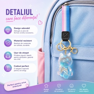 Set 12 Brelocuri Unicorn 6 cm pentru Chei și Ghiozdan – Diverse Culori, Design Adorabil - Img 3