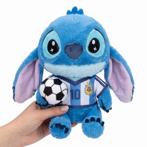 Set 4 jucarii de plus personaje albastre fotbal 25 cm cadou copii - Img 2