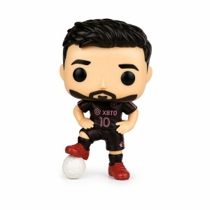 Figurină Fotbalist 16 cm – Echipament Negru, cu Minge de Fotbal - Img 2