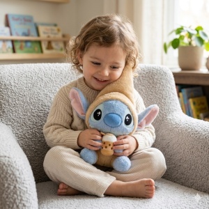 Jucărie de pluș Experiment 626 cu bubble tea, maro, 22 cm – pluș moale pentru copii - Img 2