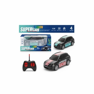 Masinuta cu telecomanda tip SUV negru cu albastru 4 directii scara 1:24 - Img 2