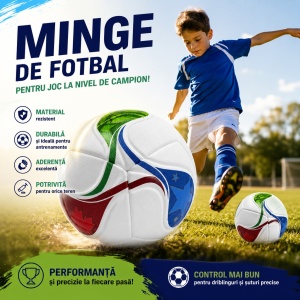Minge de Fotbal pentru Copii, nr.5 – Design Modern, Material Rezistent - Img 2
