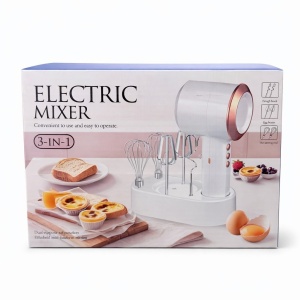 Mixer electric 3 in 1 cu suport si accesorii pentru mixare, batere si framantare - Img 2