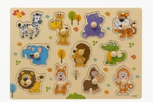 Puzzle Incastru din Lemn Educativ pentru Copii – Modele Diverse, 29x22cm - Img 3