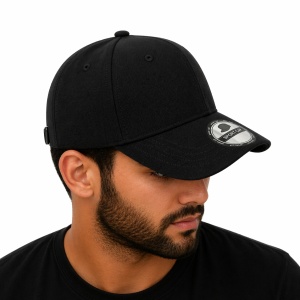 Sapca neagra reglabila unisex, stil casual simplu - Img 3