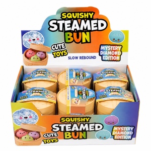 Set de 3 Squishy Galuscute Antistres Slow Rising 5cm, Culori Pastel Aleatorii - Img 2