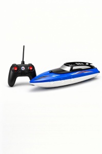 Yacht cu radiocomanda de mare viteza pentru apa design sport rosu/ albastru 34.5x12x15 cm - Img 4