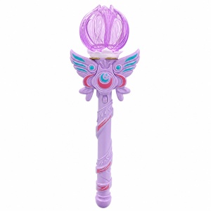 Baghetă magică cu lumini LED, mov 38 cm – jucărie copii cu efecte luminoase