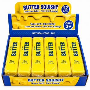 Butter Squishy Antistres, Jucarie Senzoriala Moale Tip Unt, 21.5cm Slow Rising, Super Soft - Img 2
