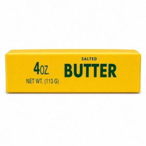 Jucărie Antistres Butter Squishy Auriu, 13cm – Squishy în Formă de Unt, Slow Rising, Super Moale - Img 3